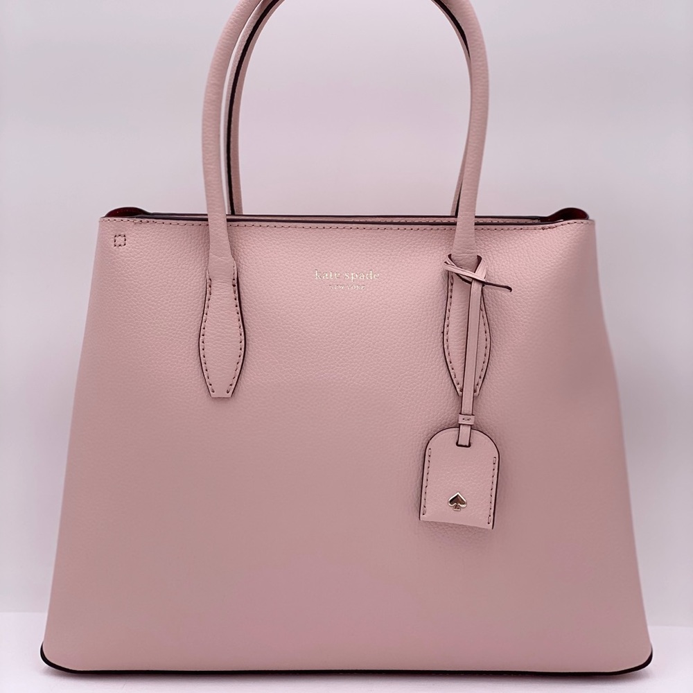 Kate Spade Medium Top ZIP Satchel Rose Smoke - Picture 11 of 12